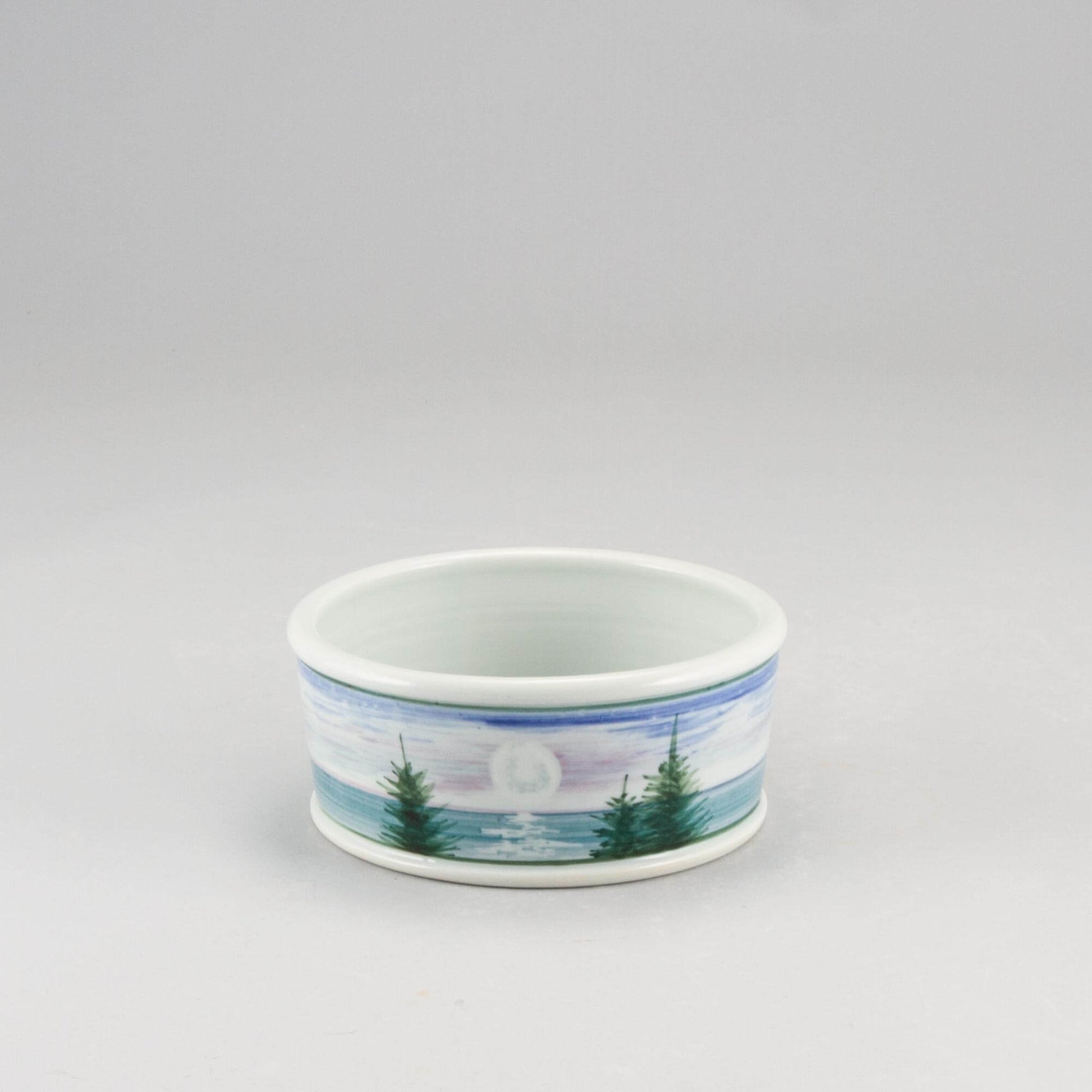 Handmade Pottery Brie Baker in Moon pattern made by Olyssia Designs LLC in US