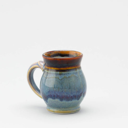 Handmade Pottery Curvy Mug made by Olyssia Designs LLC  in US Purple Hamada