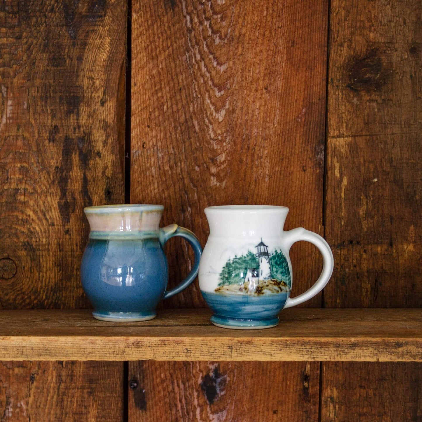 Handmade Pottery Curvy Mug made by Olyssia Designs LLC in US