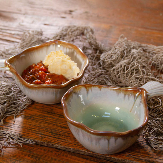 Handmade Pottery Fish Handled Bowl made by Olyssia Designs LLC  in US