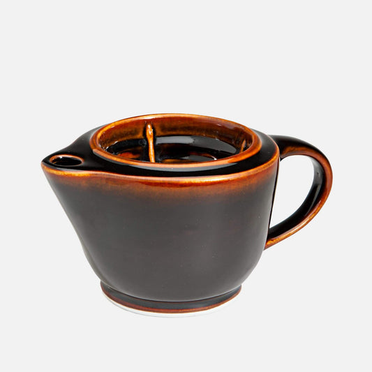 G20 Shaving Scuttle Handmade by Olyssia Designs LLC  in Georgetown Maine in Hamada Glaze