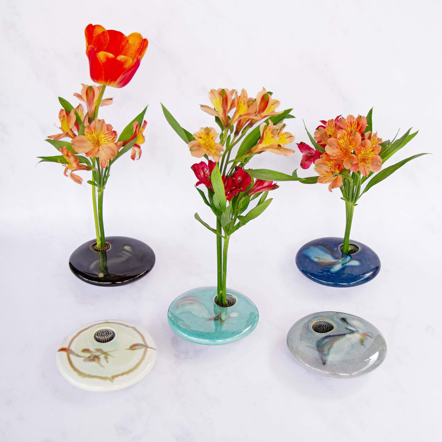 Olyssia Designs LLC Irregular Ikebana Gift Pack of 5 Vases