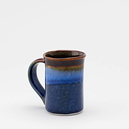 Handmade Pottery Large Mug made by Olyssia Designs LLC  in US Blue Hamada