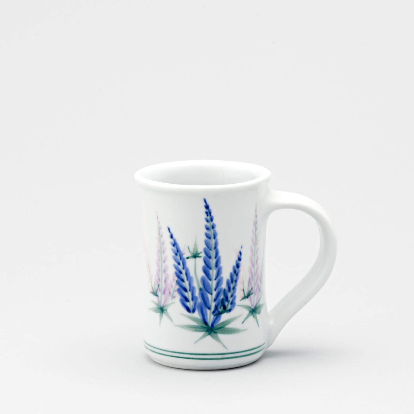 Handmade Pottery Large Mug made by Olyssia Designs LLC in US Lupine