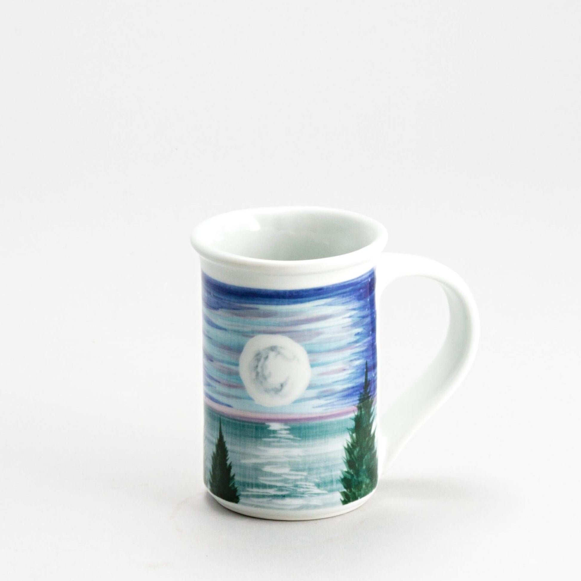 Handmade Pottery Large Mug made by Olyssia Designs LLC in US Moon