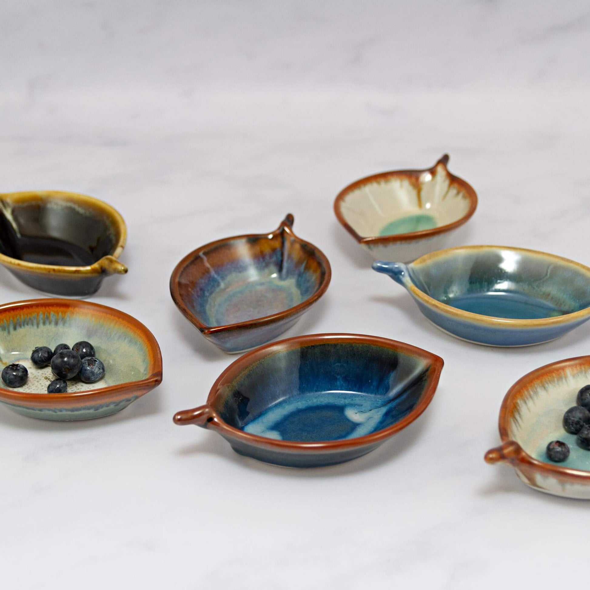 Handmade Pottery Leaf Dish made by Olyssia Designs LLC  in US