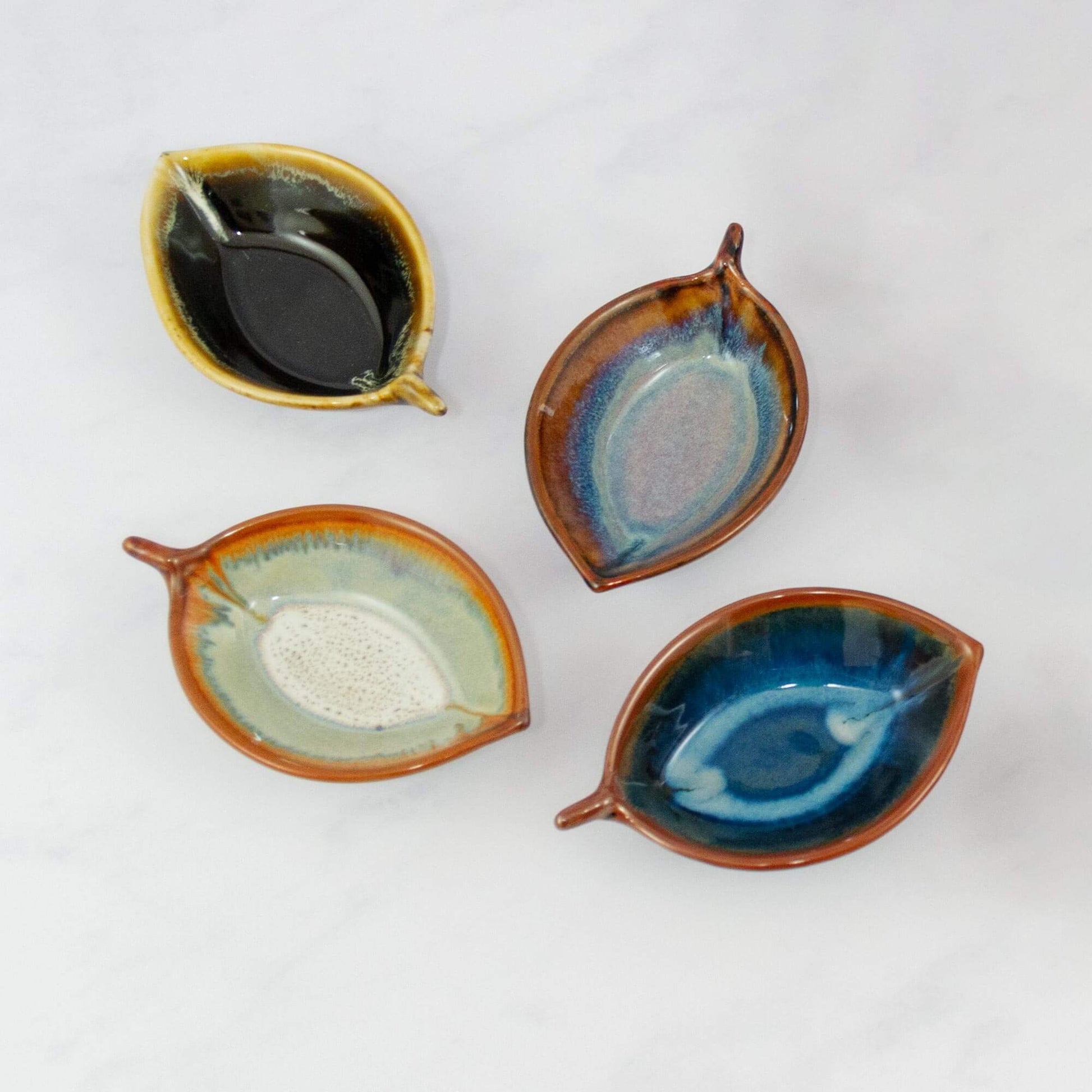 Handmade Pottery Leaf Dish made by Olyssia Designs LLC  in US