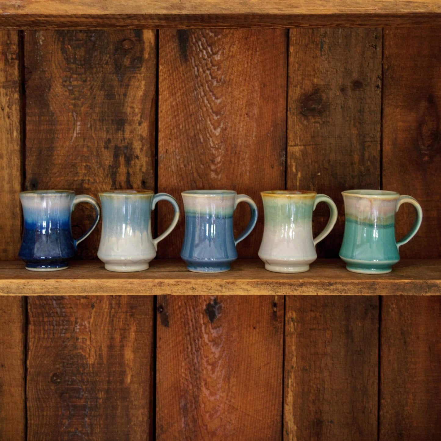 Handmade Pottery Pedestal Mug made by Olyssia Designs LLC in US