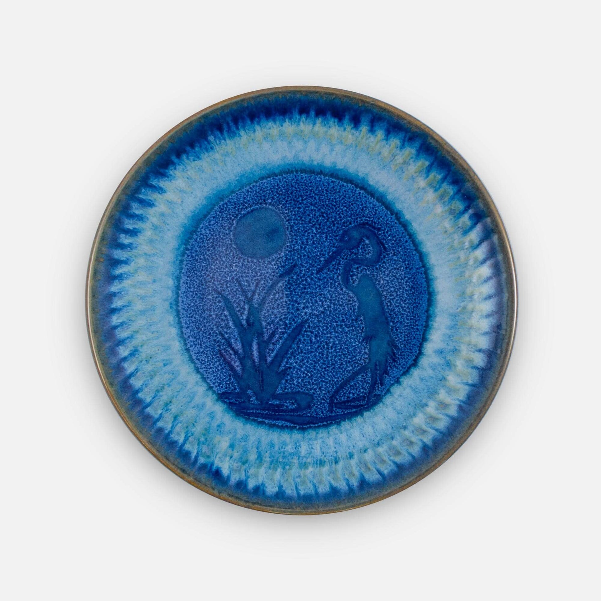 Handmade Pottery Rimless Dinner Plate made by Olyssia Designs LLC  in US