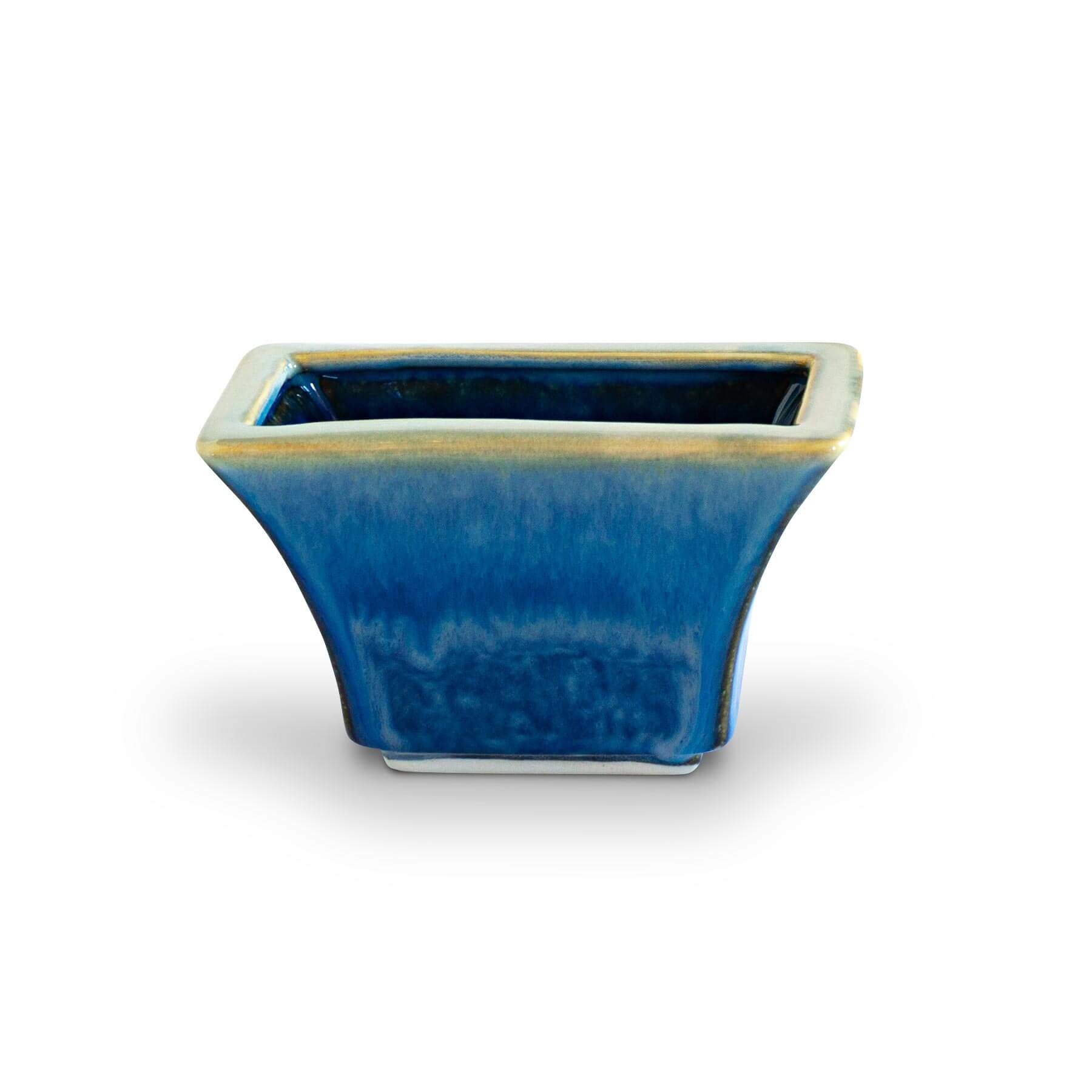 Handmade Pottery Windowsill Planter in Cobalt pattern made by Olyssia Designs LLC  in US