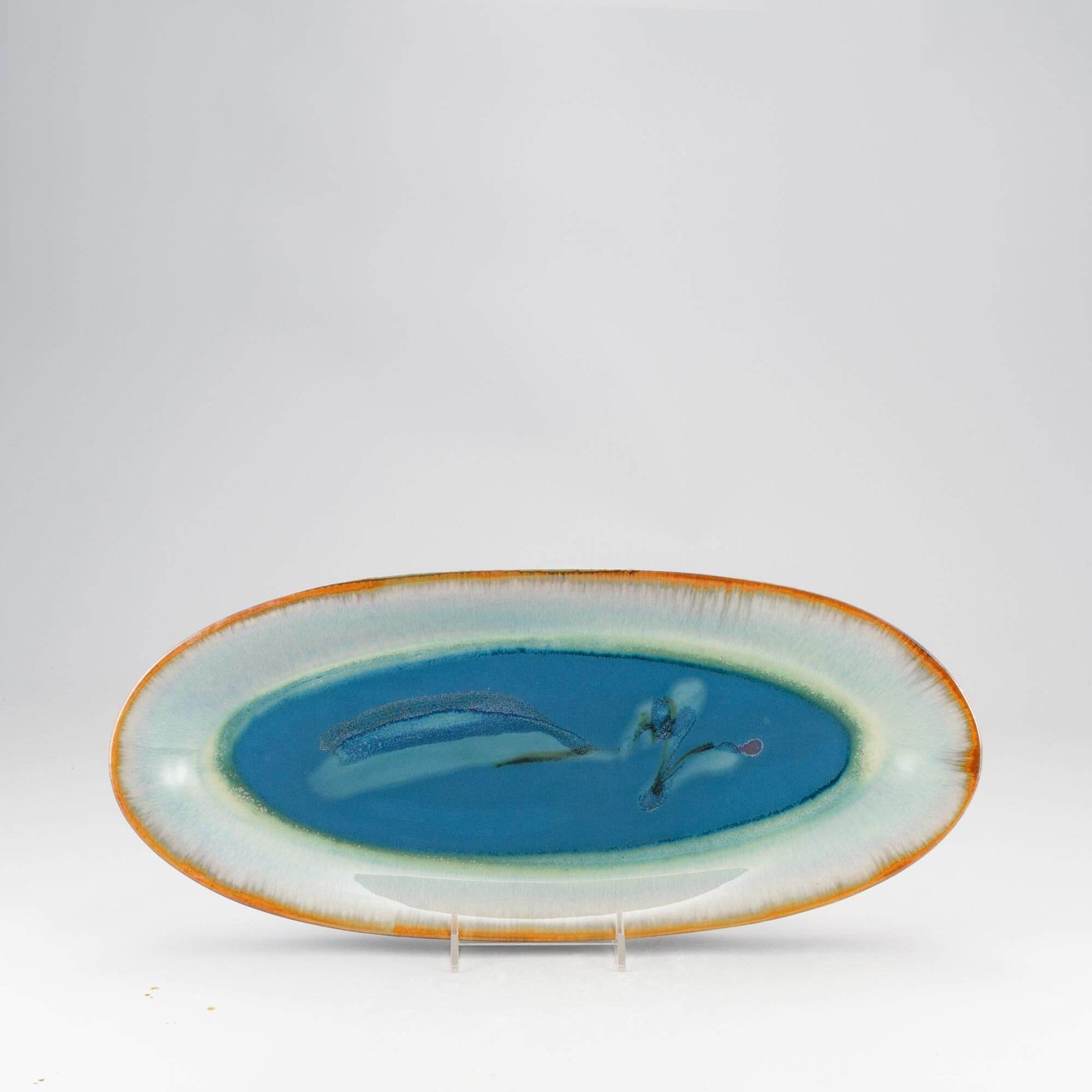 Handmade Pottery Boat Platter made by Olyssia Designs LLC in US