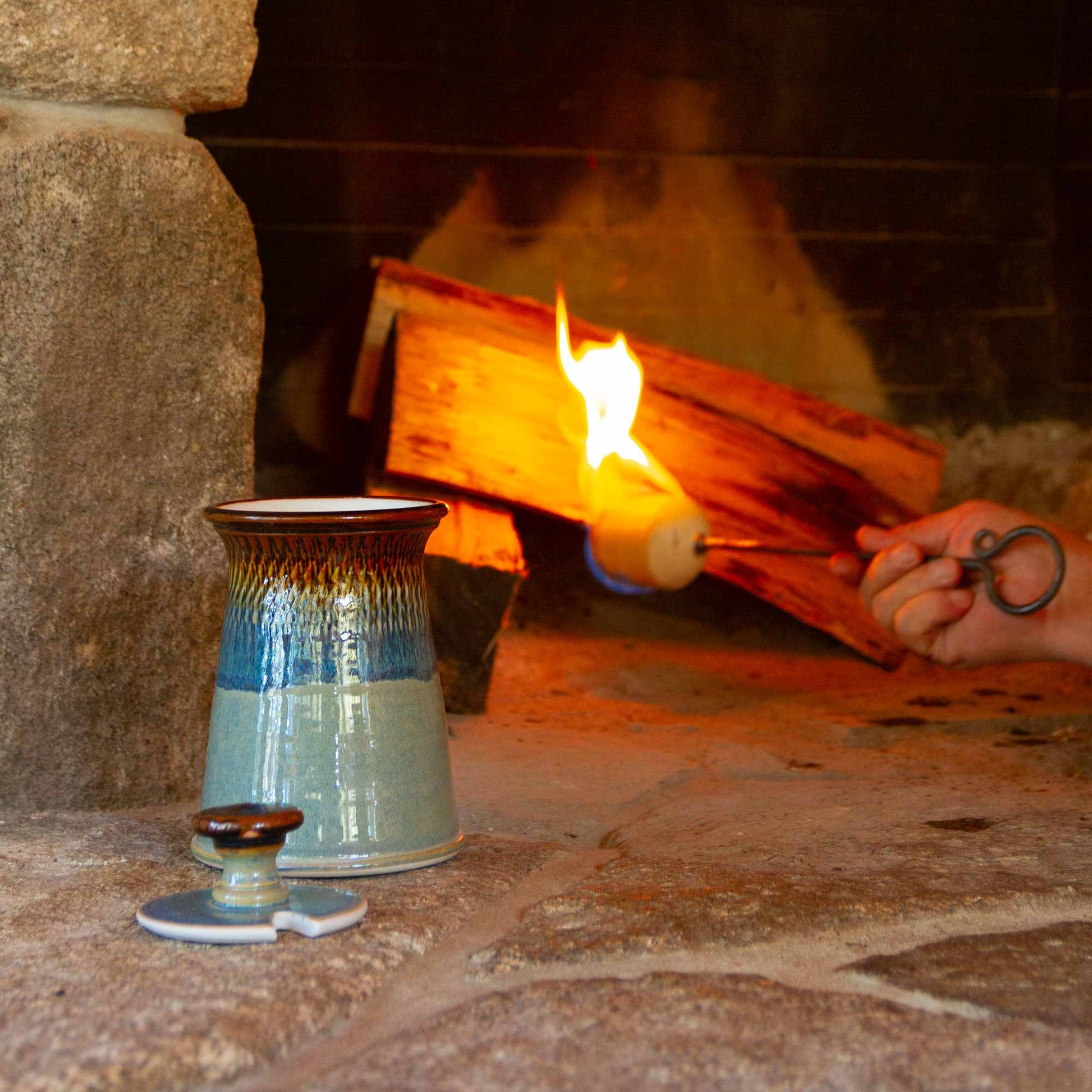 Handmade Pottery Firelighter  made by Olyssia Designs LLC  in US