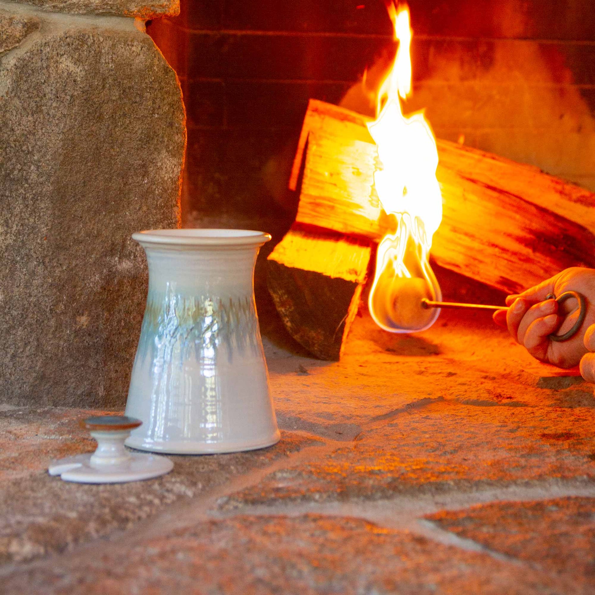Handmade Pottery Firelighter  made by Olyssia Designs LLC  in US