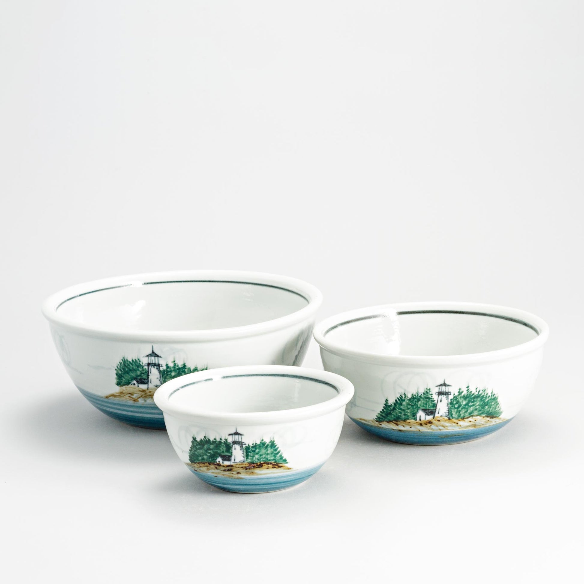 Handmade Pottery 8 Inch Mixing Bowl made by Olyssia Designs LLC in US