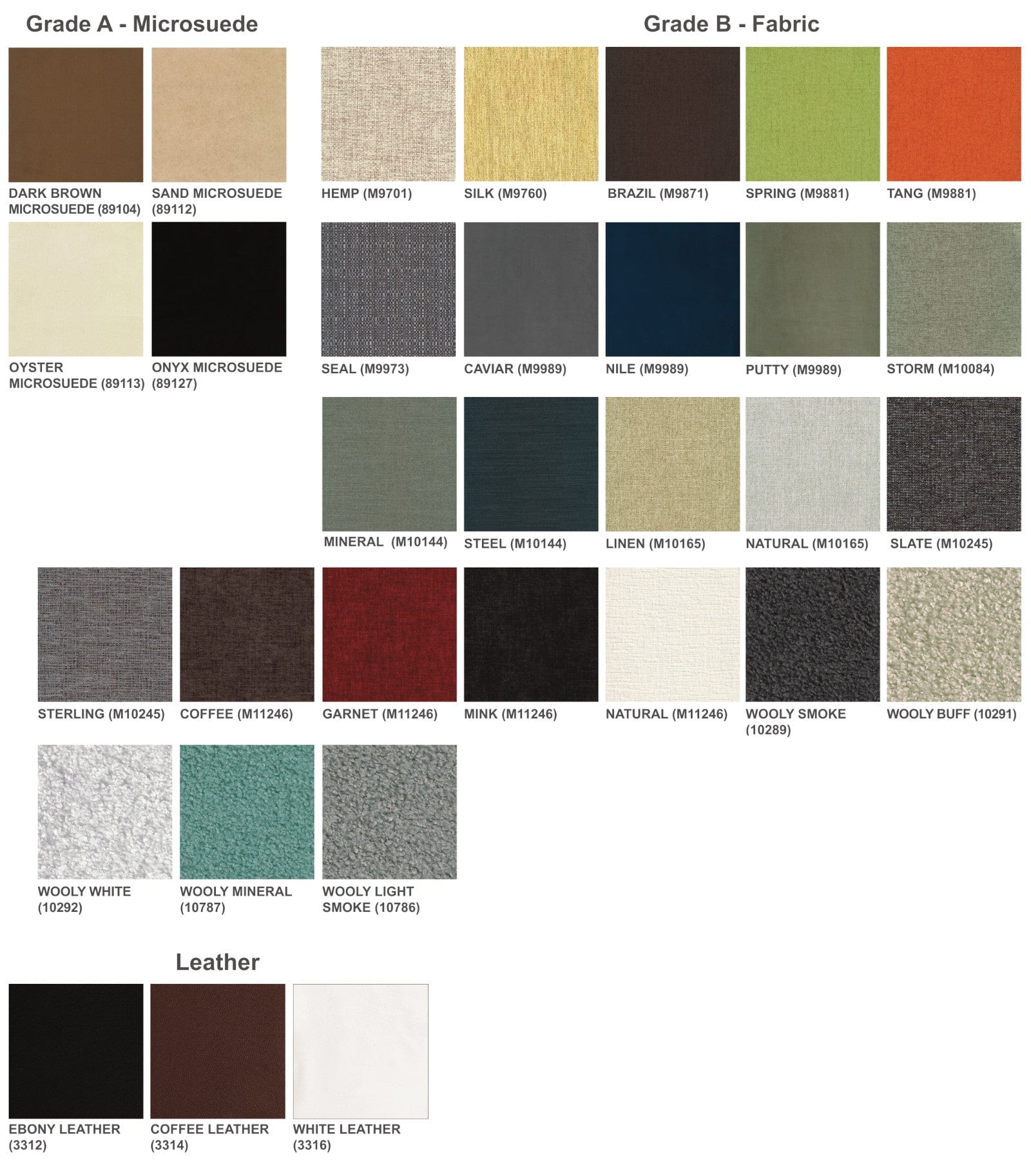 Copeland Fabrics and Leathers