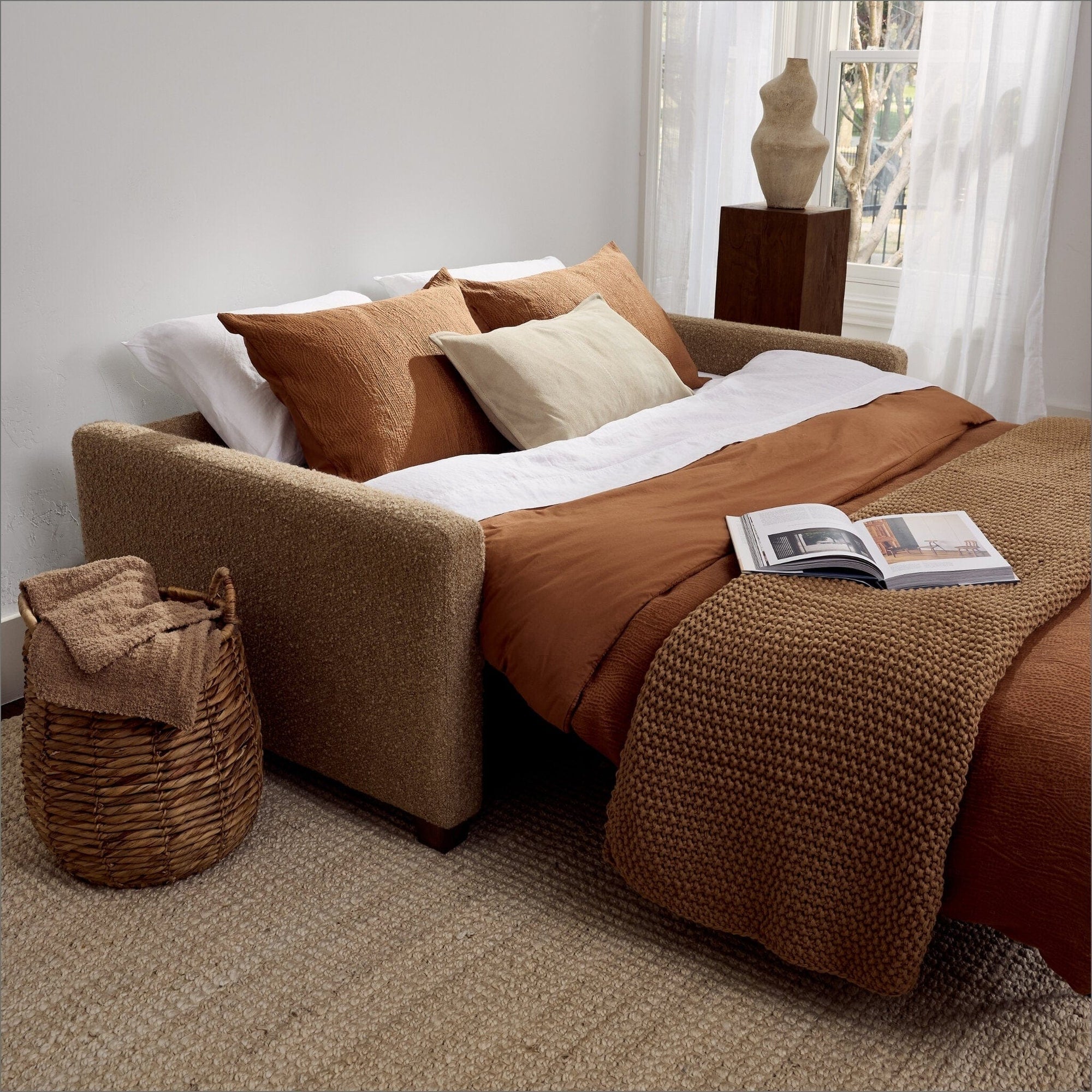 American Leather Palmer Comfort Sleeper Silver