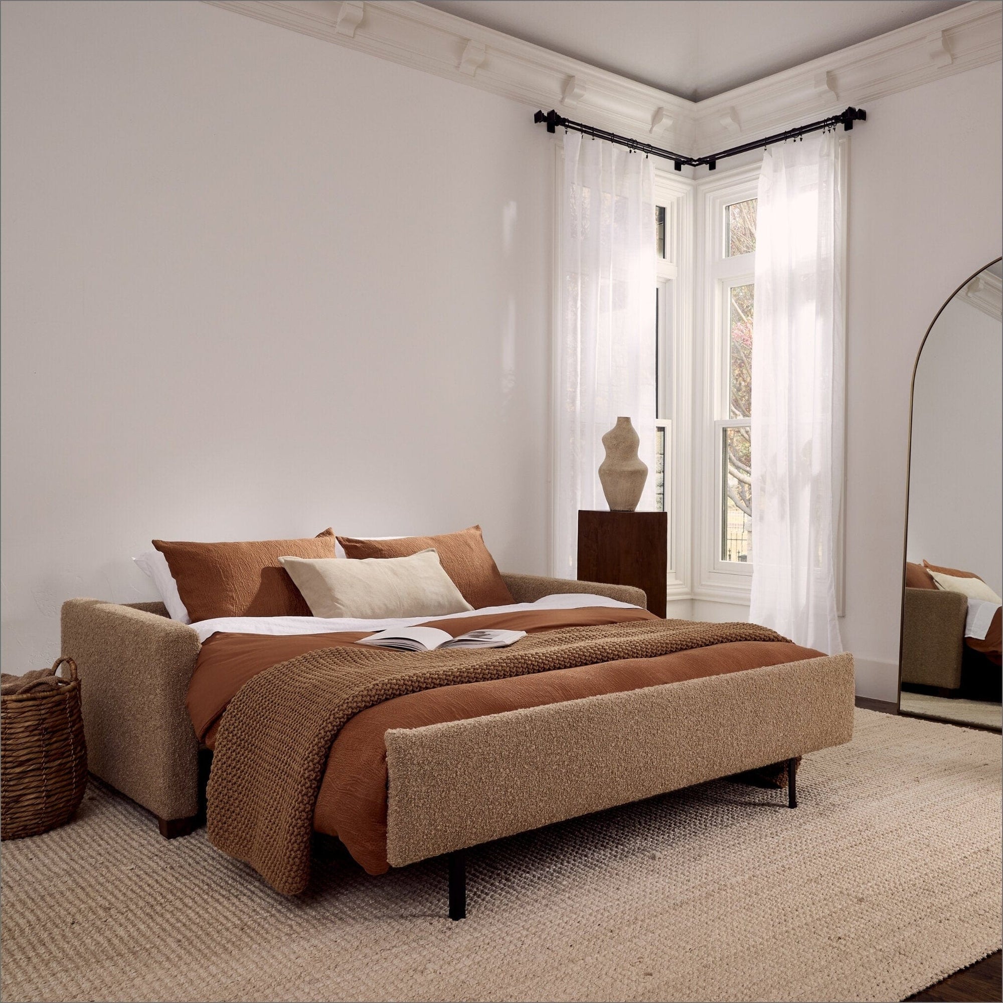 American Leather Palmer Comfort Sleeper Silver