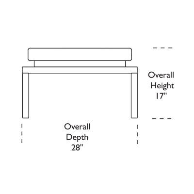 American Leather Rex Bench