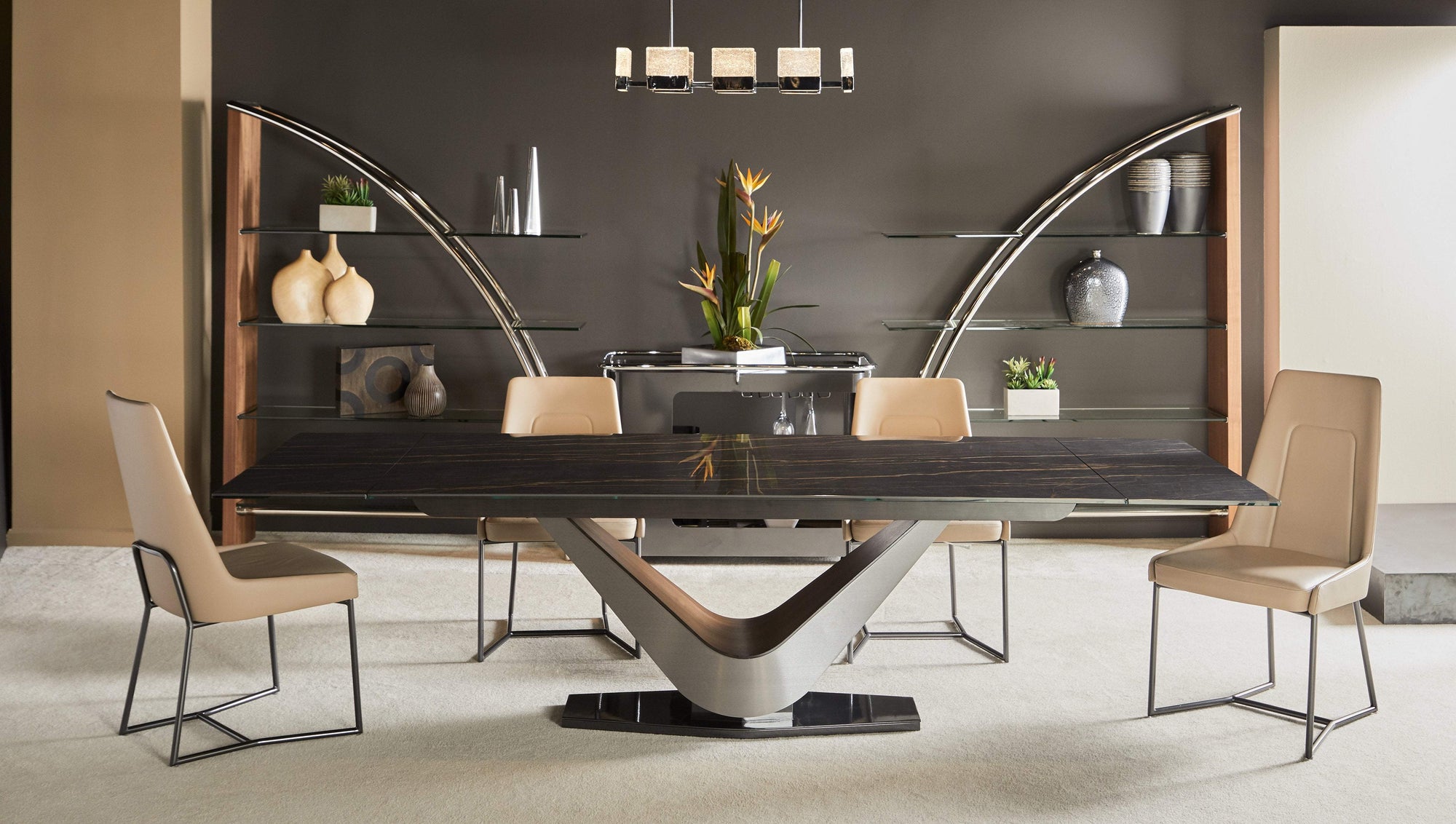 Elite Modern Victor Extension Dining Table