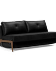 Innovation Cubed Queen Size Sofa Bed With Dark Wood Legs