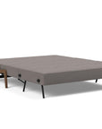 Innovation Cubed Queen Size Sofa Bed With Dark Wood Legs