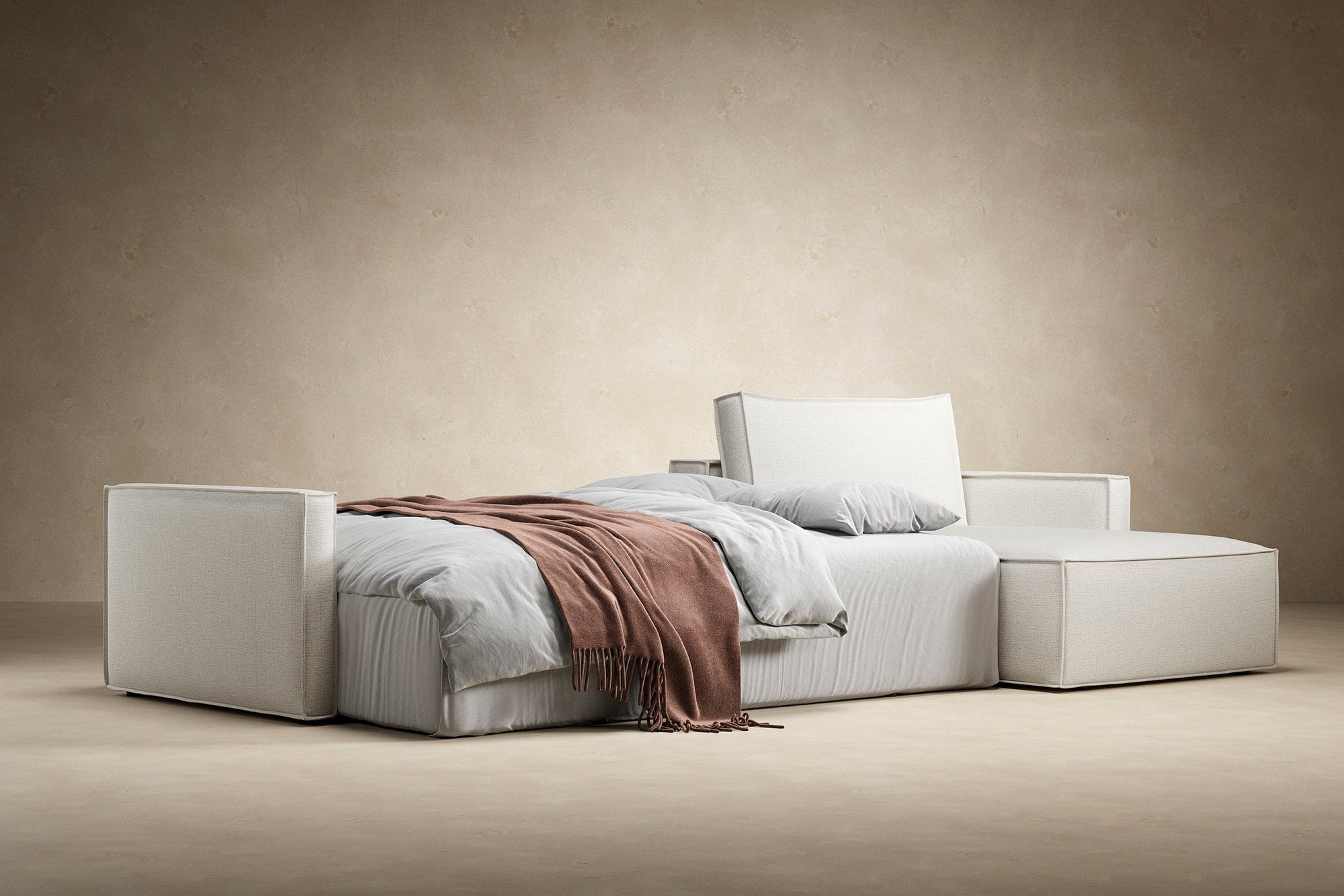 Innovation Newilla Slim Arm Sectional Sleeper Sofa