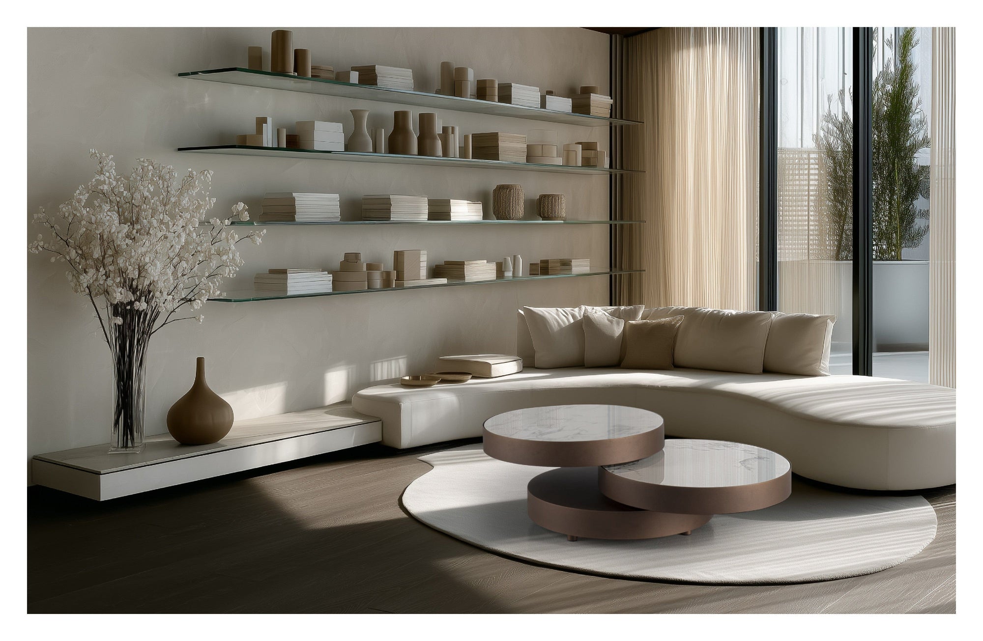 Naos Aurum Round Coffee Table