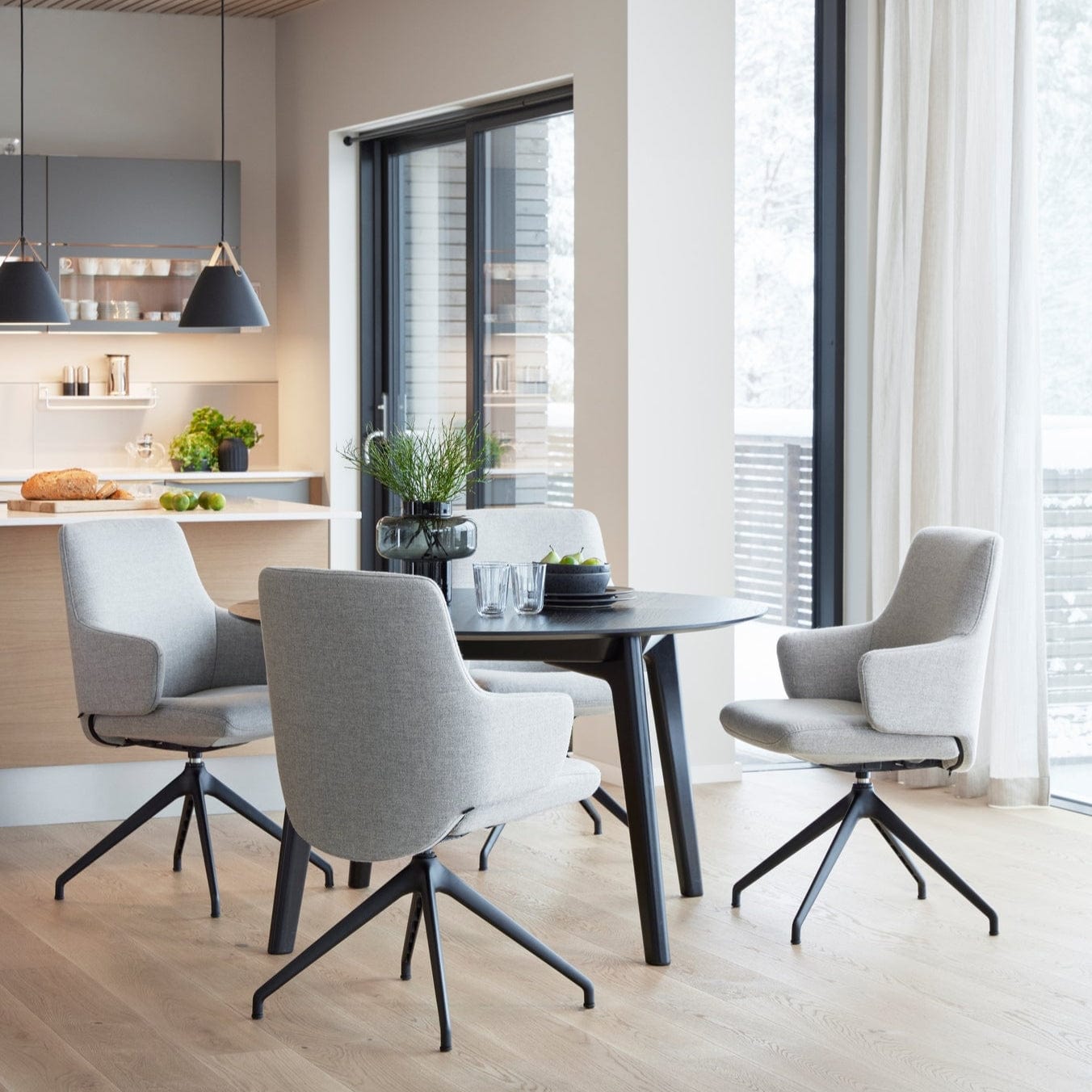 Stressless Laurel Low Back Dining Armchair